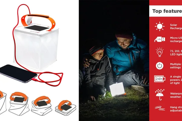 LuminAID PackLite Survival Camping Inflatable Solar Lantern